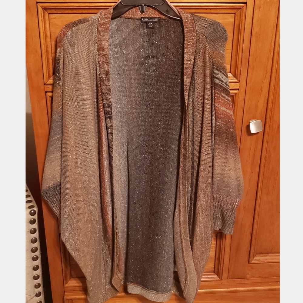 Rebecca Elliot S/M Multi Color Metallic Sweater